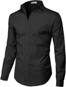 img 4 attached to 👔 H2H Wrinkle-Free Sleeve JASK14 Men's Clothing and Shirts