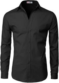 img 3 attached to 👔 H2H Wrinkle-Free Sleeve JASK14 Men's Clothing and Shirts