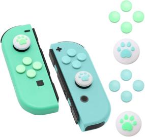 img 4 attached to 🐾 Paw Print Thumb Grip Caps for Nintendo Switch - Animal Crossing New Horizons"