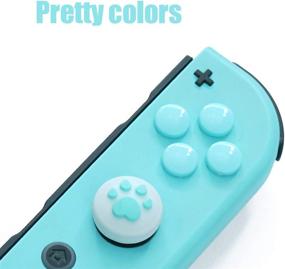 img 3 attached to 🐾 Paw Print Thumb Grip Caps for Nintendo Switch - Animal Crossing New Horizons"