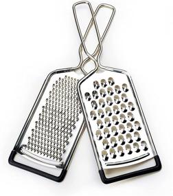 img 3 attached to RSVP International Endurance Stainless Steel Cheese Graters - Set of 2, Grater