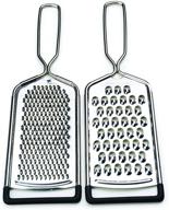 rsvp international endurance stainless steel cheese graters - set of 2, grater logo