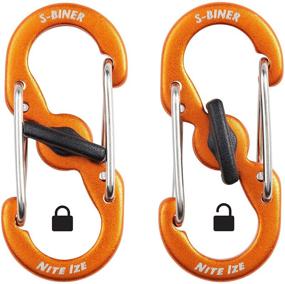 img 3 attached to Nite Ize S-Biner MicroLock 2-Pack Orange Aluminum Locking Key Holder: Enhanced SEO-friendly Product Name