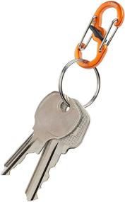 img 1 attached to Nite Ize S-Biner MicroLock 2-Pack Orange Aluminum Locking Key Holder: Enhanced SEO-friendly Product Name