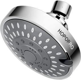 img 1 attached to 🚿 High Pressure Shower Head by Hopopro - 5 Modes, 4.1 Inch Bathroom Showerhead with Adjustable Ball Joint for a Luxurious Shower Experience, Even with Low Water Pressure