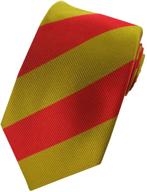 👔 stylish jacob alexander boys' 1-inch stripes neck tie for school & college prep logo