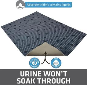 img 2 attached to 🐾 Drymate Cat Litter Mat - Traps Litter & Mess, Keeps Floors Clean | Soft on Kitty Paws - Absorbent, Waterproof & Urine-Proof | Machine Washable & Durable (USA Made)