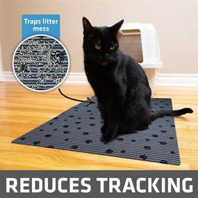 img 3 attached to 🐾 Drymate Cat Litter Mat - Traps Litter & Mess, Keeps Floors Clean | Soft on Kitty Paws - Absorbent, Waterproof & Urine-Proof | Machine Washable & Durable (USA Made)