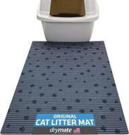 🐾 drymate cat litter mat - traps litter & mess, keeps floors clean | soft on kitty paws - absorbent, waterproof & urine-proof | machine washable & durable (usa made) logo