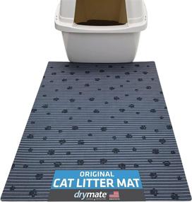 img 4 attached to 🐾 Drymate Cat Litter Mat - Traps Litter & Mess, Keeps Floors Clean | Soft on Kitty Paws - Absorbent, Waterproof & Urine-Proof | Machine Washable & Durable (USA Made)