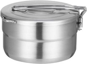 img 4 attached to Посуда для кемпинга Denpetec из нержавеющей стали Емкость