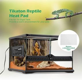 img 1 attached to 🦎 Adjustable Temperature Reptile Heat Pad - Under Tank Heater for 10-20gal/30-40gal Tanks, Terrarium Heat Mat for Turtles, Snakes, Lizards, Frogs, Spiders, and Plant Boxes