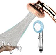 🚿 ajaygeg 3-mode high-pressure shower head with handheld shower head, filtered for low water pressure, stop button and silicone case logo