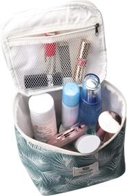 img 3 attached to Canvas Cosmetic Organizer Reusable Toiletry