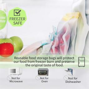 img 1 attached to 🥪 Jagrom 22 Pack Reusable Storage Bags: Leak-Proof, BPA-Free Food Bags for Freezing, Lunches, and Snacks
