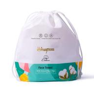 🌼 honeymate cotton face towels: 90 count ultra soft extra thick disposable facial tissues for sensitive skin - ideal as cleansing towelettes and makeup remover logo