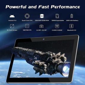 img 3 attached to 📱 10.1 inch Android 11.0 Tablets - FANGOR Tablet Computer with 2GB RAM and 32GB Storage, Dual Camera (2MP+8MP), IPS HD Display, WiFi, Bluetooth, Quad-Core Processor, Google Certified, GPS (Gray)