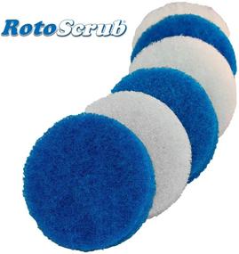 img 1 attached to 🧽 Efficient Cleaning with RotoScrub: 6-Pack Replacement Scrub Pads