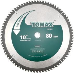 img 4 attached to 🪚 High Quality TOMAX 10-Inch 80 Tooth TCG Aluminum and Non-Ferrous Metal Saw Blade - 5/8-Inch Arbor