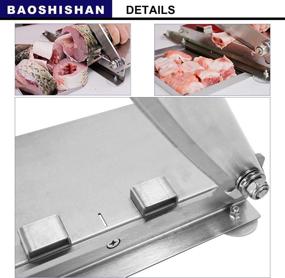 img 1 attached to 🔪 Мясорубка BAOSHISHAN: Эффективный ручной чоппер для ребер рыбы, курицы, говядины и многого другого. Идеально подходит для замороженного мяса, овощей, нарезки колбасных изделий - идеально подходит для приготовления дома.