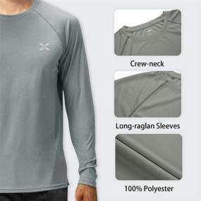 img 1 attached to Lightweight Fishing Charcoal Men's T-Shirt for Active Outdoor Protection