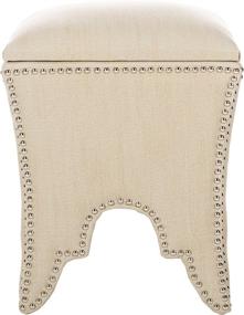 img 1 attached to Safavieh Mercer Collection Deidra Ottoman Furniture and Accent Furniture