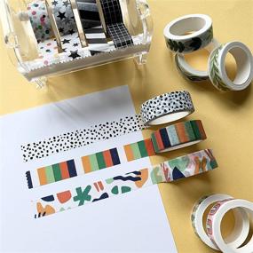 img 1 attached to 📏 12 Rolls of 15 mm Wide Decorative Washi Tape for Scrapbooking, Bullet Journals, Planners, DIY Decor & Craft Supplies