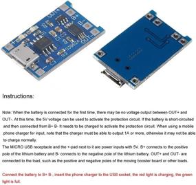 img 3 attached to 10pcs 18650 Lithium Battery Charging Module TP4056 1A with Battery Protection BMS and 2A 5V Charge Discharge Module Boost Power PCB Board for Mobile Protection