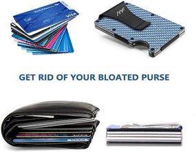 img 2 attached to Mosiyeef Men's Wallet: Minimalist, Ultra-Thin Stainless Steel Construction for Stylish Accessory in Card Cases & Money Organizers