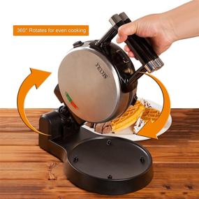 img 3 attached to 🧇 Enhance Your Breakfast Experience with the Secura Upgrade Automatic 360 Rotating Waffle Maker - Non-Stick Belgian Waffles Every Time!