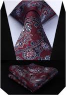 🎩 burgundy paisley handkerchief by hisdern: perfect for weddings and special occasions logo