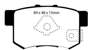 img 2 attached to 🔥 Тормозные колодки EBC Brakes DP21193 Greenstuff 2000 Series Sport: Премиум-производительность для оптимальной тормозной силы.