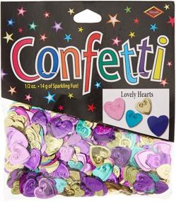 img 1 attached to Beistle CN118 Lovely Hearts Confetti - 0.5oz - Multicolored - Perfect Size!