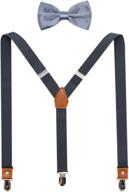 👔 stylish pre tied bowtie & suspenders combo - jaifei casual men's accessories for ties, cummerbunds & pocket squares logo