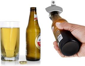 img 2 attached to 🍺 Barware Gear: Premium Stainless Steel Wall Mounted Bottle Opener Kit with Free Mounting Screws - Effortlessly Pop Open Soda and Beer Bottles