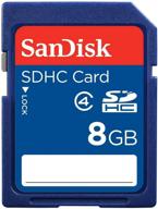 sandisk 8gb sdhc card class 4 - bulk packaging: high-quality secure digital flash memory by sdsdb-008g logo