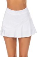 ekouaer women's lightweight golf skorts with pockets for running, tennis, and workout - athletic pleated skirt logo