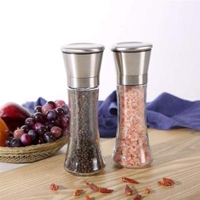 img 1 attached to 🌶️ Adjustable Coarseness Pepper Grinder Set - Food Service Equipment & Supplies