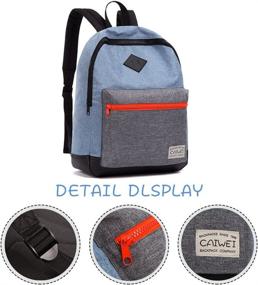 img 3 attached to CAIWEI Fashion Childrens Backpack Grey