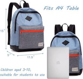 img 1 attached to CAIWEI Fashion Childrens Backpack Grey