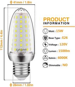 img 3 attached to 💡 GEZEE Equivalent Daylight White Non Dimmable Ceiling Industrial Electrical: Quality, Efficiency, and Durability