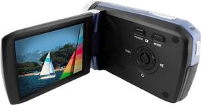 img 1 attached to 📷 Capture HD Memories with the Bell+Howell DV30HD-BL Video Camera: 3" Touchscreen & Vibrant Blue Design