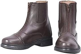 img 1 attached to 👞 TuffRider Kids' Starter Lite Front Zip Paddock Boots