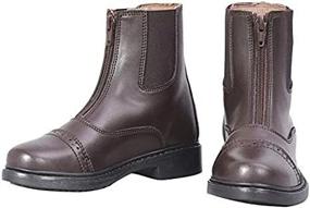 img 2 attached to 👞 TuffRider Kids' Starter Lite Front Zip Paddock Boots