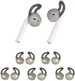 img 4 attached to OneCut 5 Pairs Silicone Ear Tips Compatible For AirPods 1&Amp