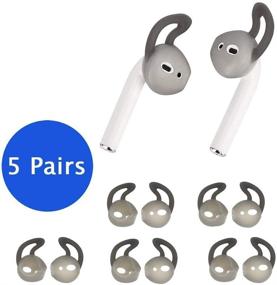img 3 attached to OneCut 5 Pairs Silicone Ear Tips Compatible For AirPods 1&Amp