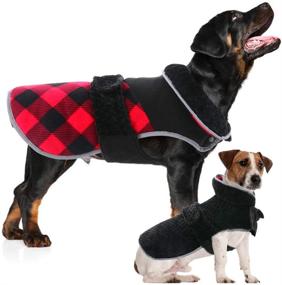 img 4 attached to Windproof Clothes，Reversible Reflective Tracksuit Retriever Dogs