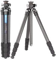 📷 leofoto ls-284cvl carbon fiber ranger series tripod with tilting/panning center column carbon fiber logo