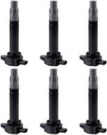 high performance mas ignition coil pack of 6 replacement for dodge charger nitro chrysler volkswagen 2.5l 3.7l 3.5l v6 uf502 uf-609 c1522 - guaranteed quality and compatibility logo