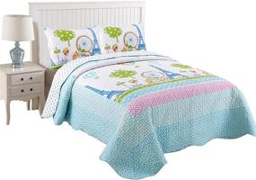img 1 attached to MarCielo Bedspread Blanket Printed Coverlet Kids' Home Store